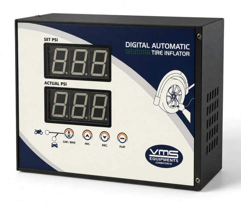 Tyre inflator wall mount model
